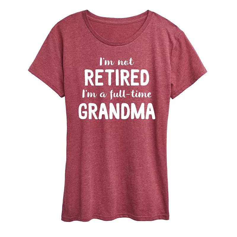 Womens Not Retired Grandma Graphic Tee Product Image