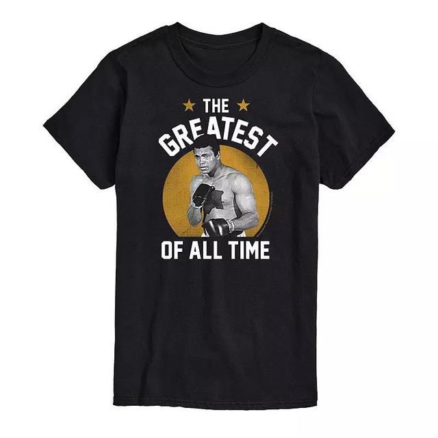 Big & Tall Muhammad Ali The Greatest Tee, Mens Black Product Image