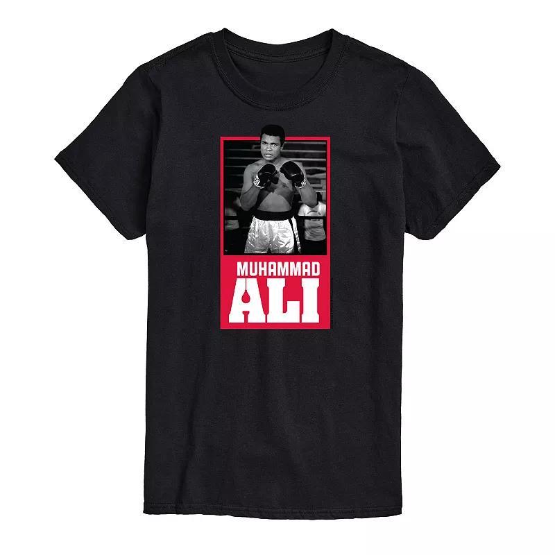 Big & Tall Muhammad Ali Tee Tee, Mens Black Product Image