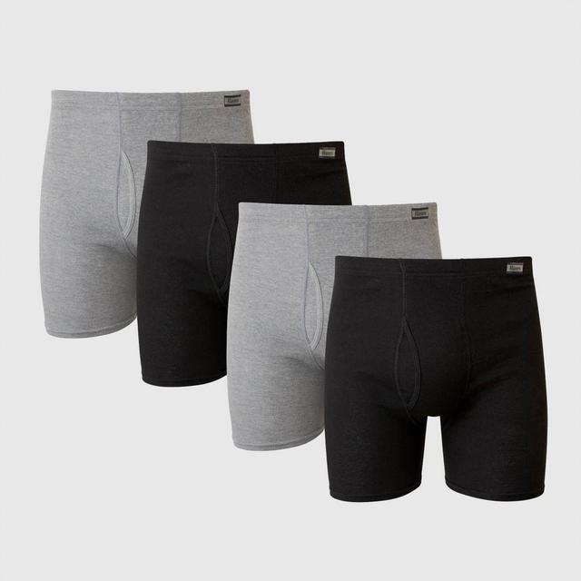 Hanes Mens Comfort Soft Waistband Boxer Briefs 4pk - Black Product Image