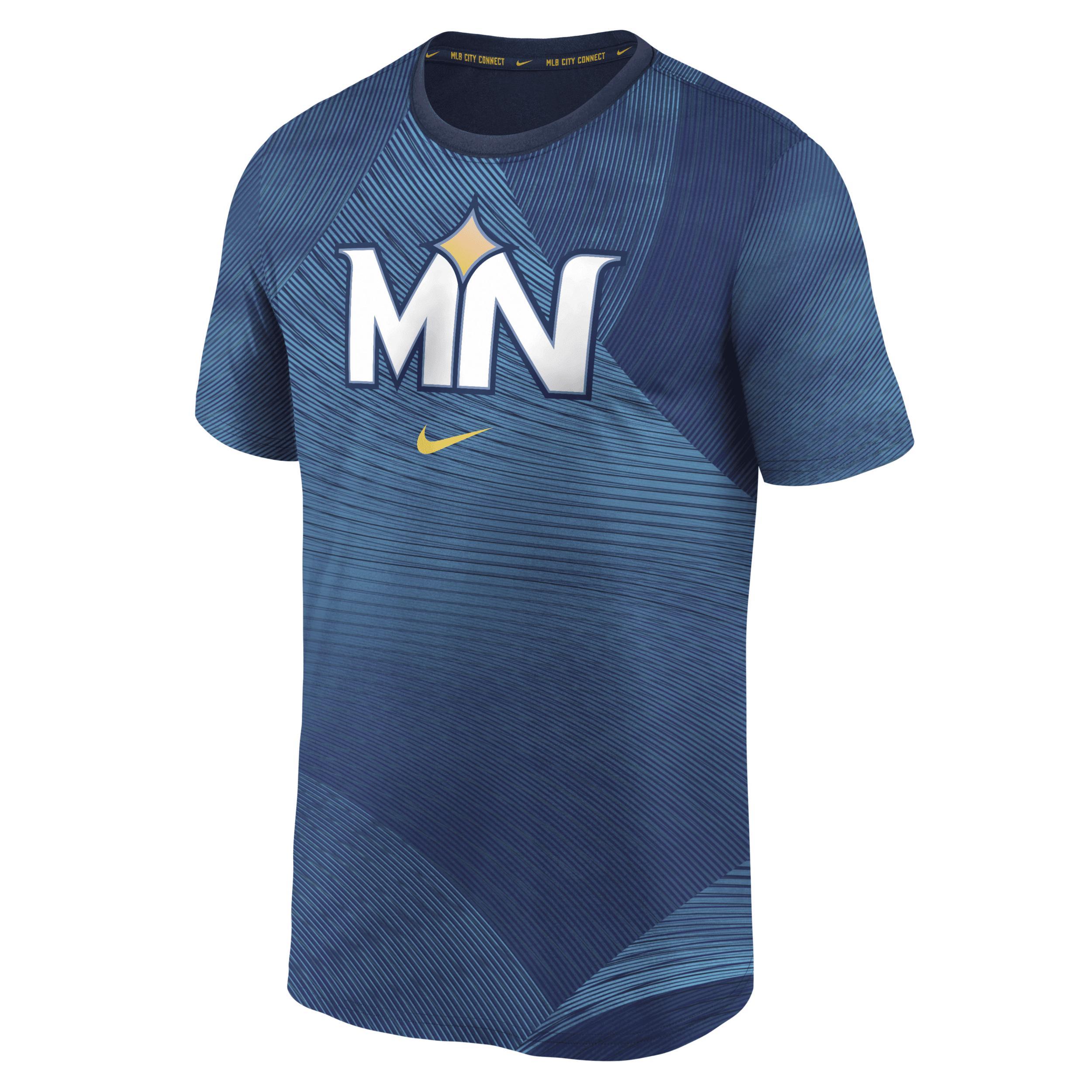 Minnesota Twins City Connect Practice Velocity Nike Men's Dri-FIT MLB T-Shirt Product Image