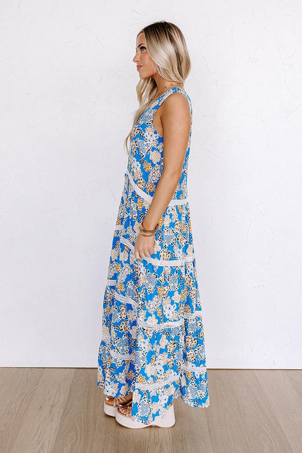 San Fran Cafe Floral Maxi Dress Product Image