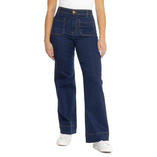 Bagatelle Patch Pocket Wide-Leg Jeans Product Image