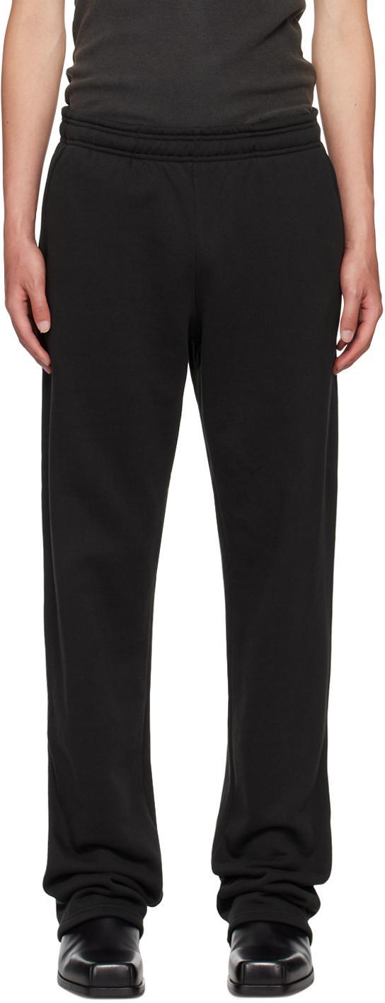 Black Straight-Leg Sweatpants Product Image