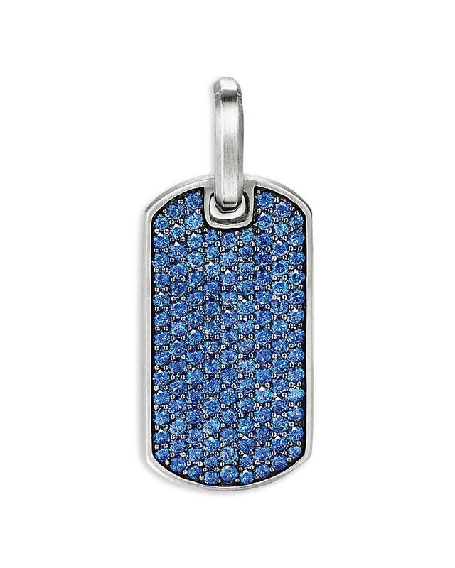 David Yurman Streamline Tag Pendant with Pave Sapphires Product Image