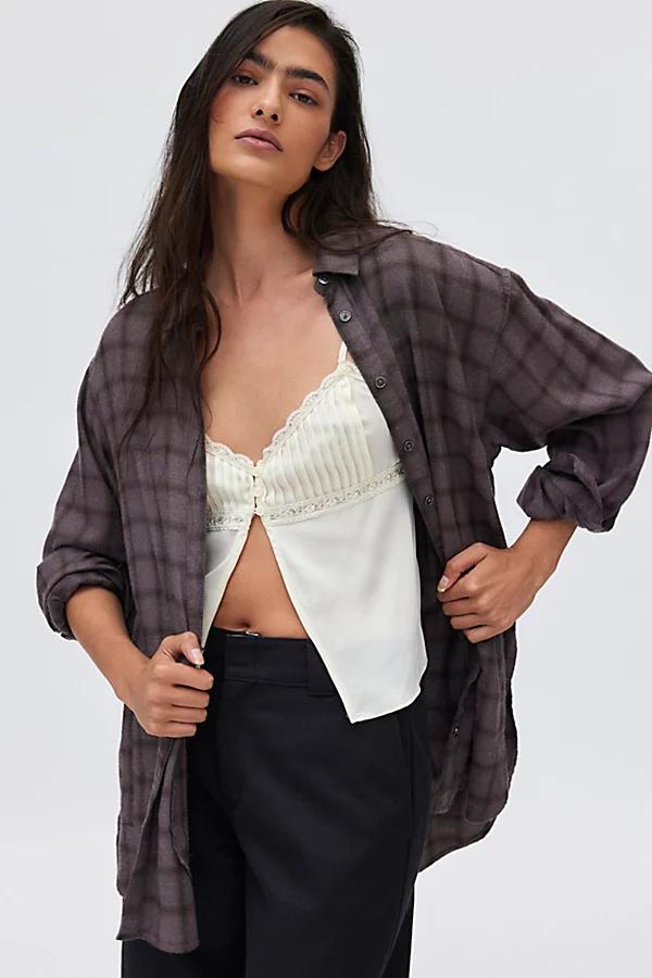 BDG Rick Boyfriend Flannel Shirt Womens at Urban Outfitters Product Image