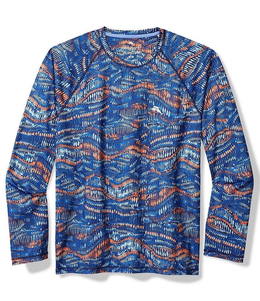 Tommy Bahama Monte Rio Geo Crew Long Sleeve T-Shirt Product Image