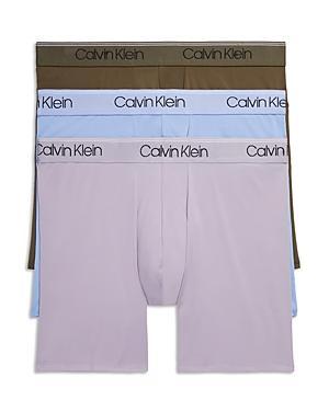 Calvin Klein Microfiber Stretch Wicking Boxer Briefs, Pack of 3 Product Image