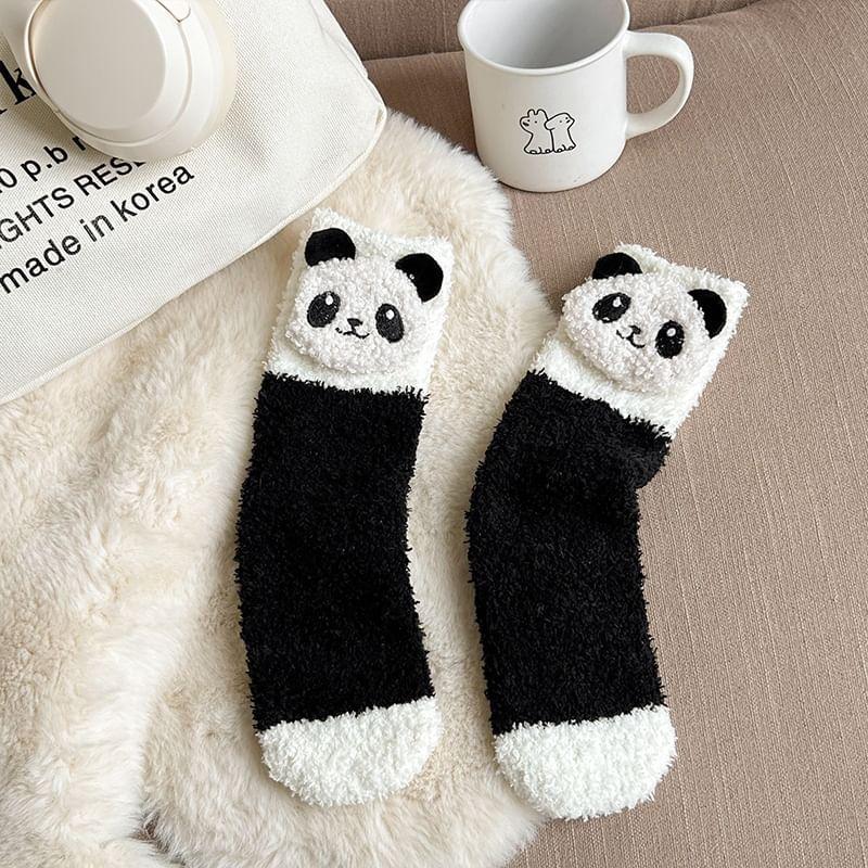 Animal Two Tone Fleece Socks / Set Product Image