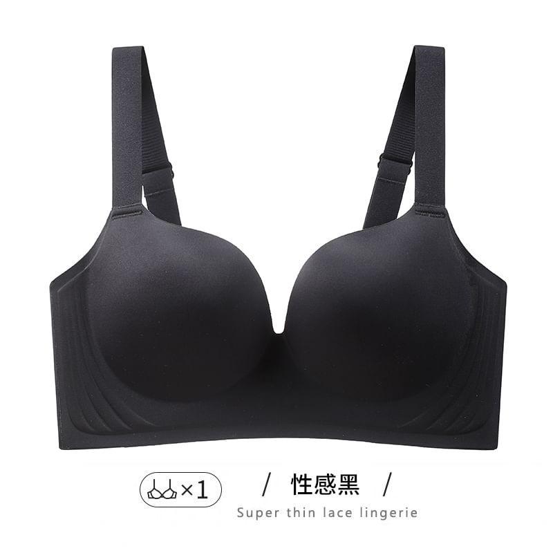 Seamless Plain Bra Product Image