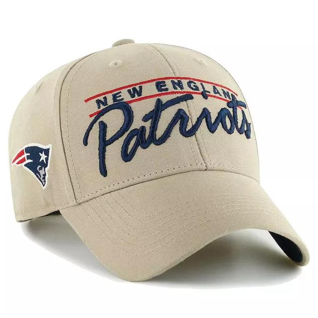 Mens 47 Khaki New England Patriots Atwood MVP Adjustable Hat Product Image