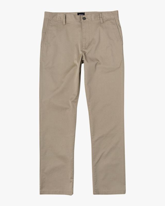 The Weekend Stretch Straight Fit Pants - Khaki Product Image