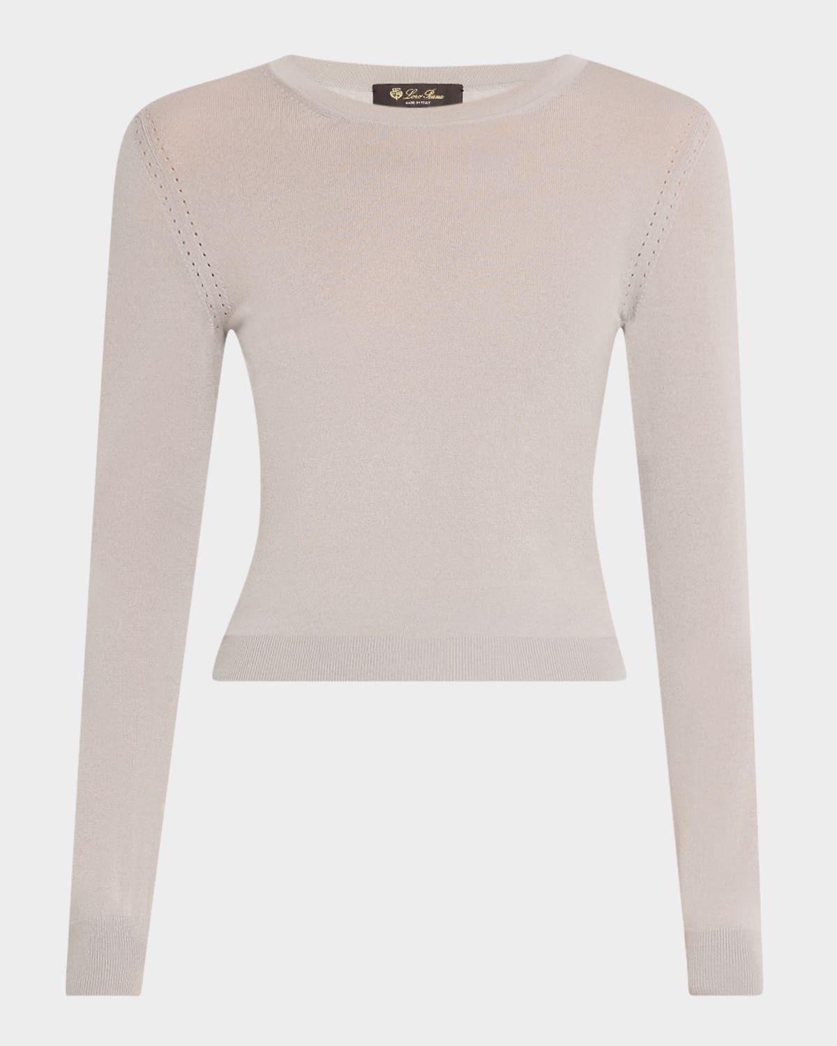 Long-Sleeve Cashmere Sweater Product Image