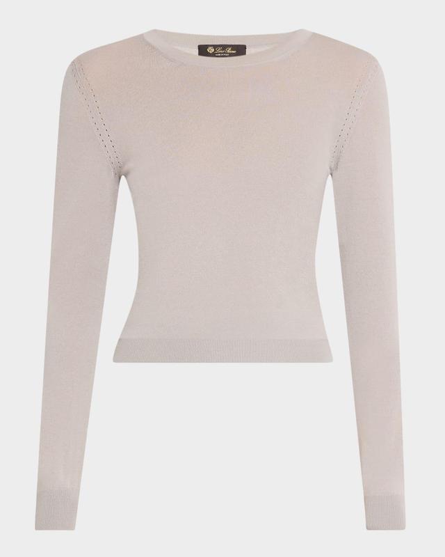 Long-Sleeve Cashmere Sweater Product Image