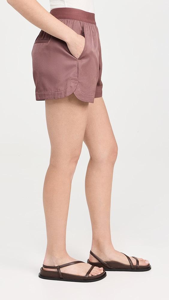 Tibi Drapey Suiting Pull On Shorts | Shopbop Product Image