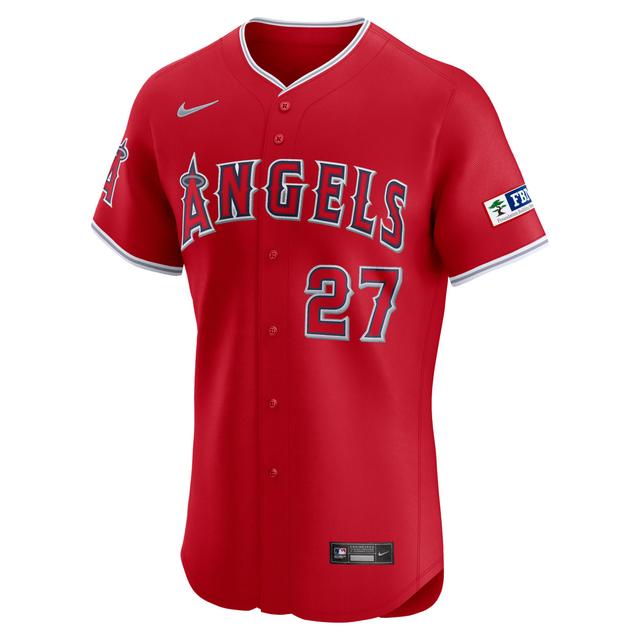 Mike Trout Los Angeles Angels Nike Men's Dri-FIT ADV MLB Elite Jersey Product Image