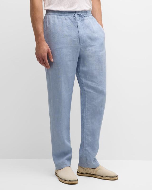 Men's Linen-Blend Drawstring Pants Product Image