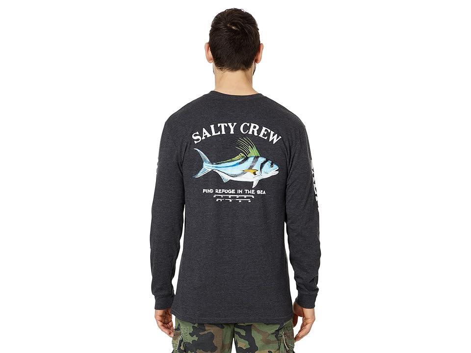 Salty Crew Rooster Premium Long Sleeve Tee (Navy Heather) Men's Clothing Product Image