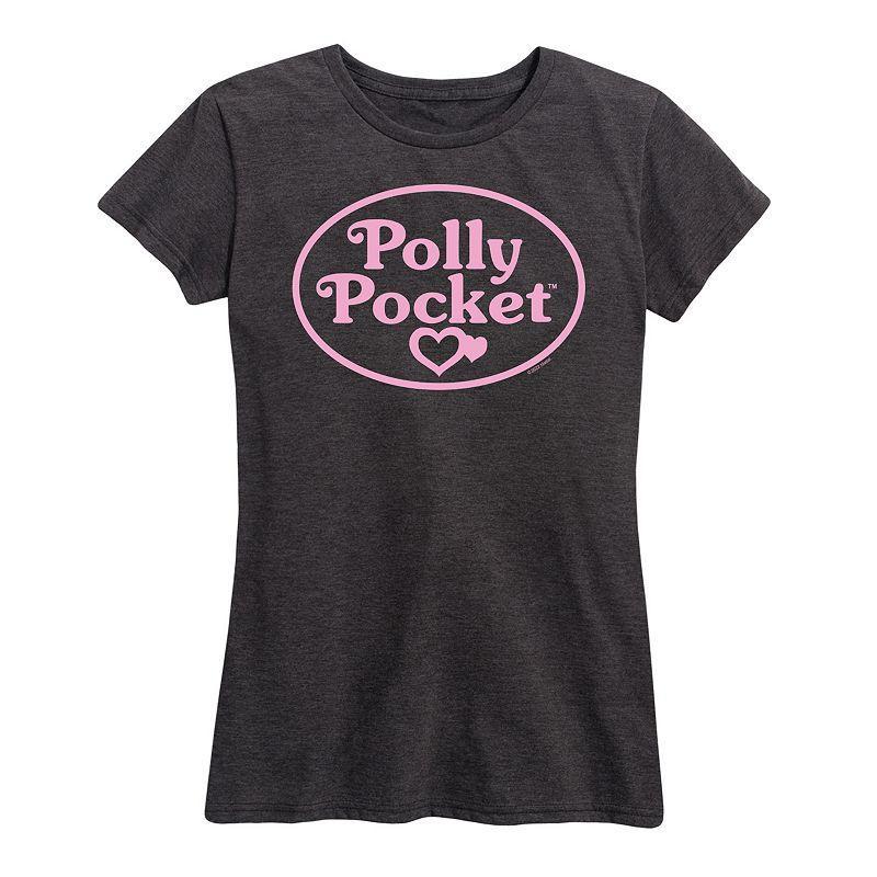 Womens Polly Pocket Pink Logo Graphic Tee Product Image