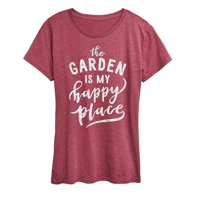 Womens The Garden Is My Happy Place Graphic Tee Product Image