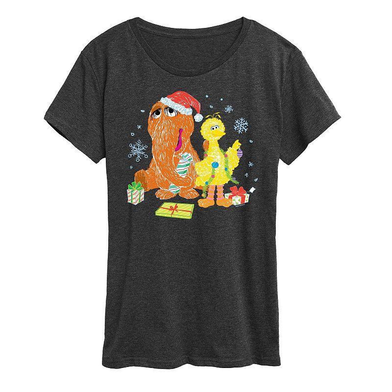 Womens Sesame Street Presents Graphic Tee, Girls Blue Product Image