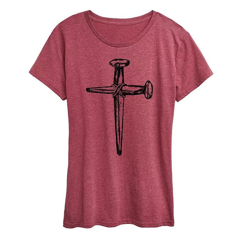 Womens Be Kind Graphic Tee Med Red Product Image