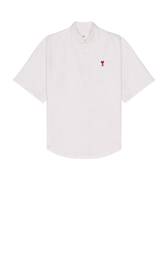 ami Boxy Fit Shirt in White Product Image