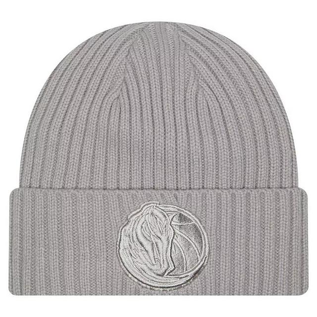 Mens New Era Gray Dallas Mavericks Color Pack Cuffed Knit Hat Product Image