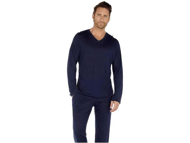 HOM Cocooning Modal Long Sleeve Shirt Men's Pajama Product Image