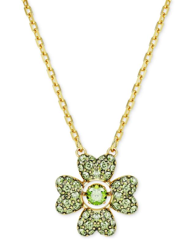 Womens Idyllia Goldtone & Crystal Clover Pendant Necklace Product Image