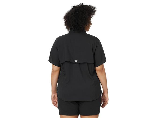 Columbia Plus Size Tamiami II S/S Shirt (Black) Women's Short Sleeve Button Up Product Image