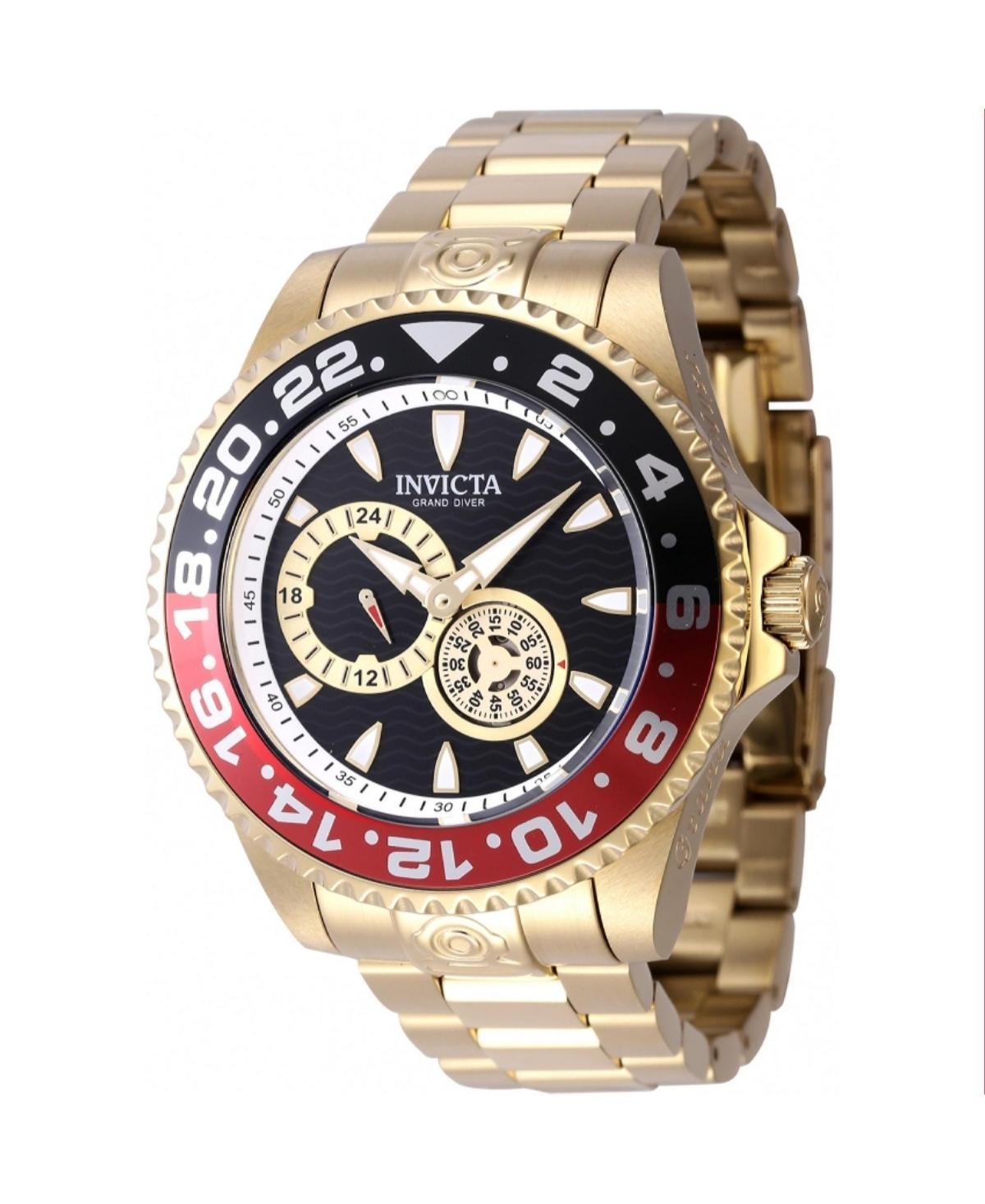 Invicta Mens 47304 Pro Diver Automatic Multifunction Black Dial Watch - Black Product Image