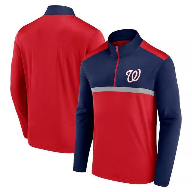 Mens Fanatics Washington Nationals Unstoppable Quarter-Zip Top Product Image