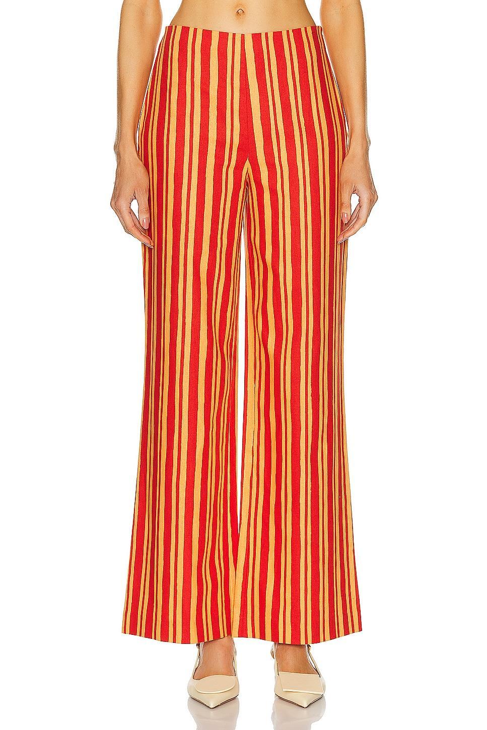 Simon Miller Pia Linen Pant in Red Product Image