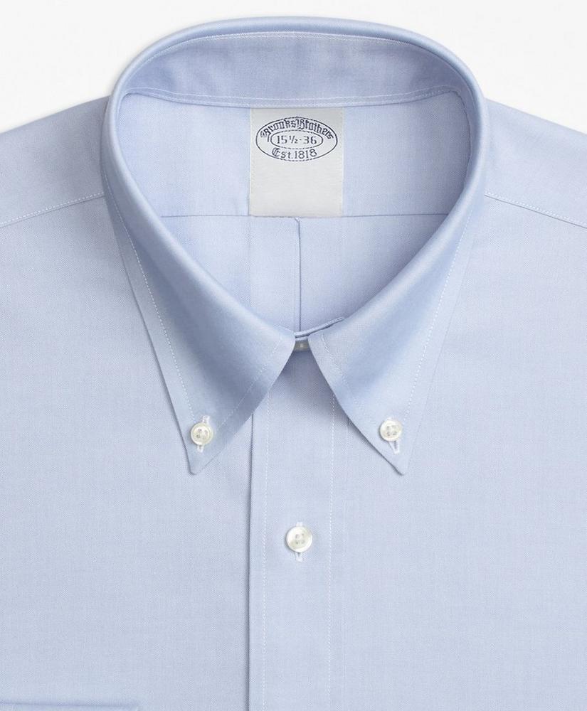 Big & Tall Stretch Dress Shirt, Non-Iron Pinpoint Button-Down Collar Product Image