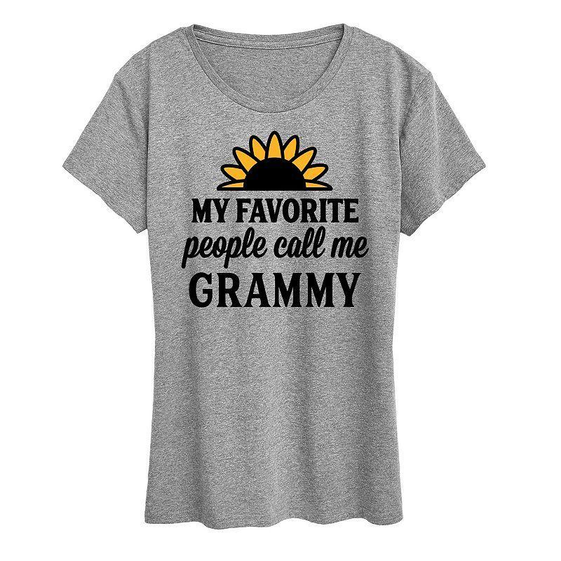 Womens Favorite People Call Me Grammy Graphic Tee Product Image