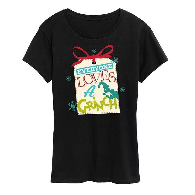 Womens Dr. Seuss The Grinch Everyone Loves Graphic Tee, Girls Product Image