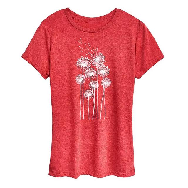 Womens Tall Dandelions Graphic Tee Product Image