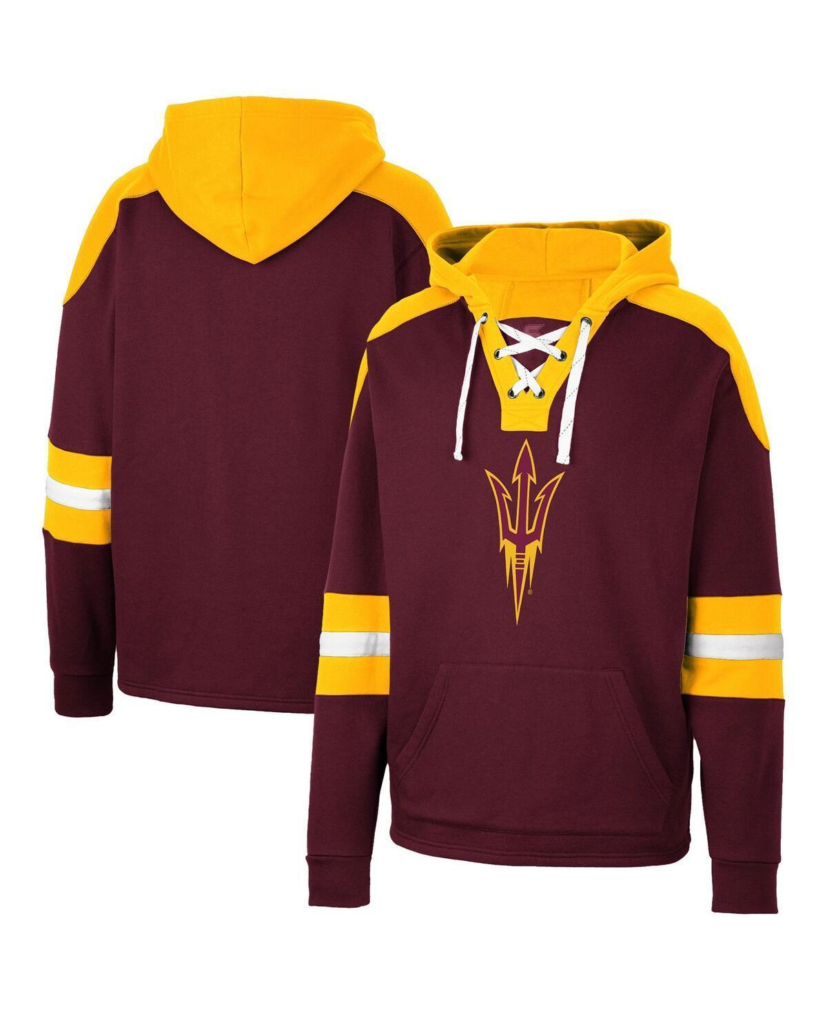 Mens Colosseum Arizona State Sun Devils Lace-Up 4.0 Pullover Hoodie Product Image