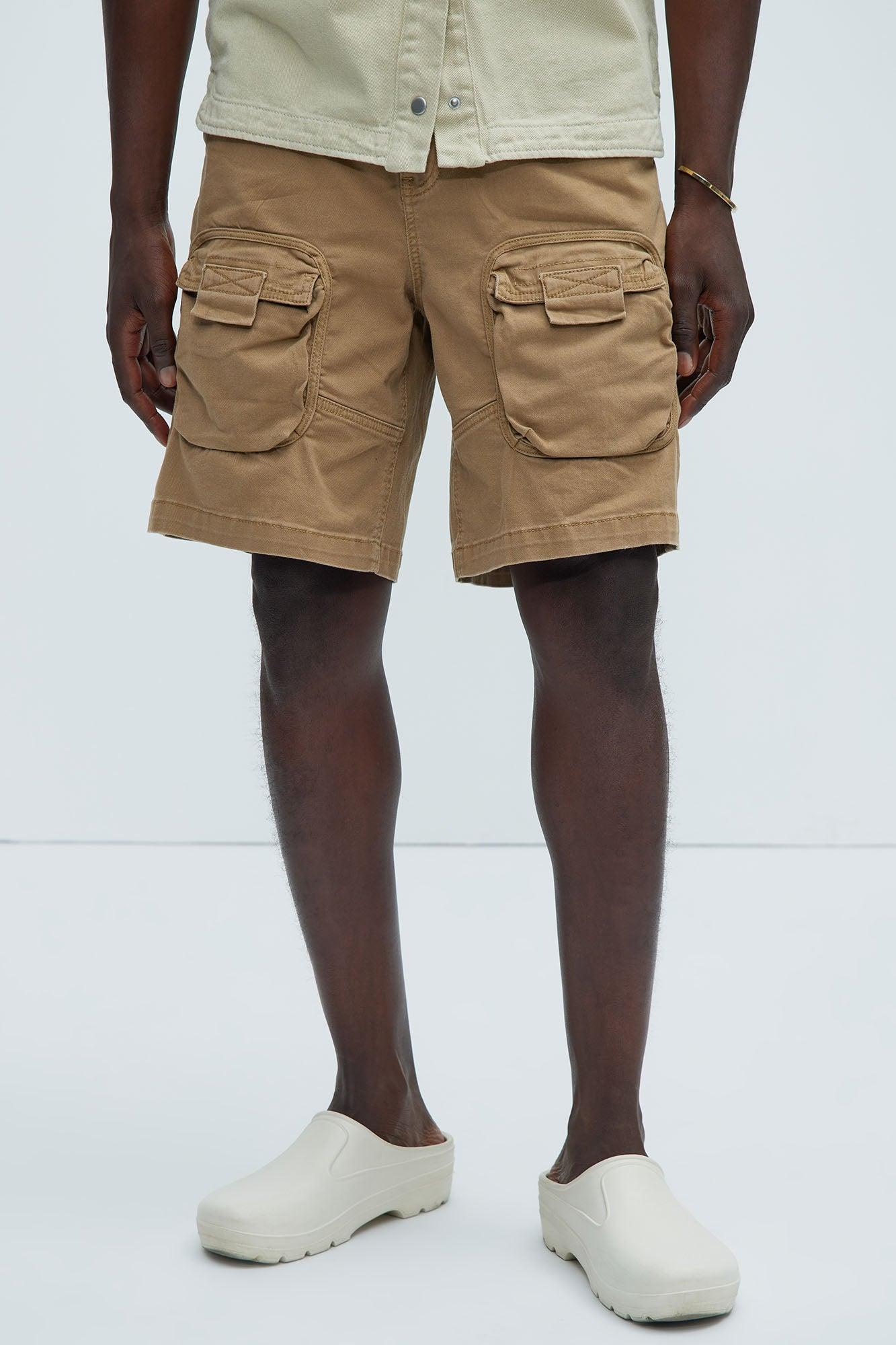 Hawk Cargo Relaxed Shorts - Khaki Product Image