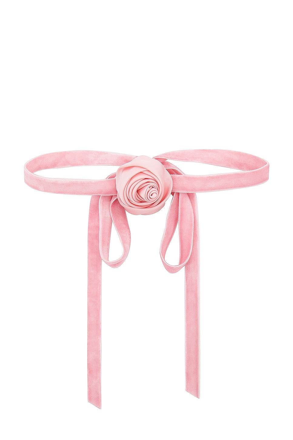 Lele Sadoughi Silk Rosette Ribbon Choker Product Image