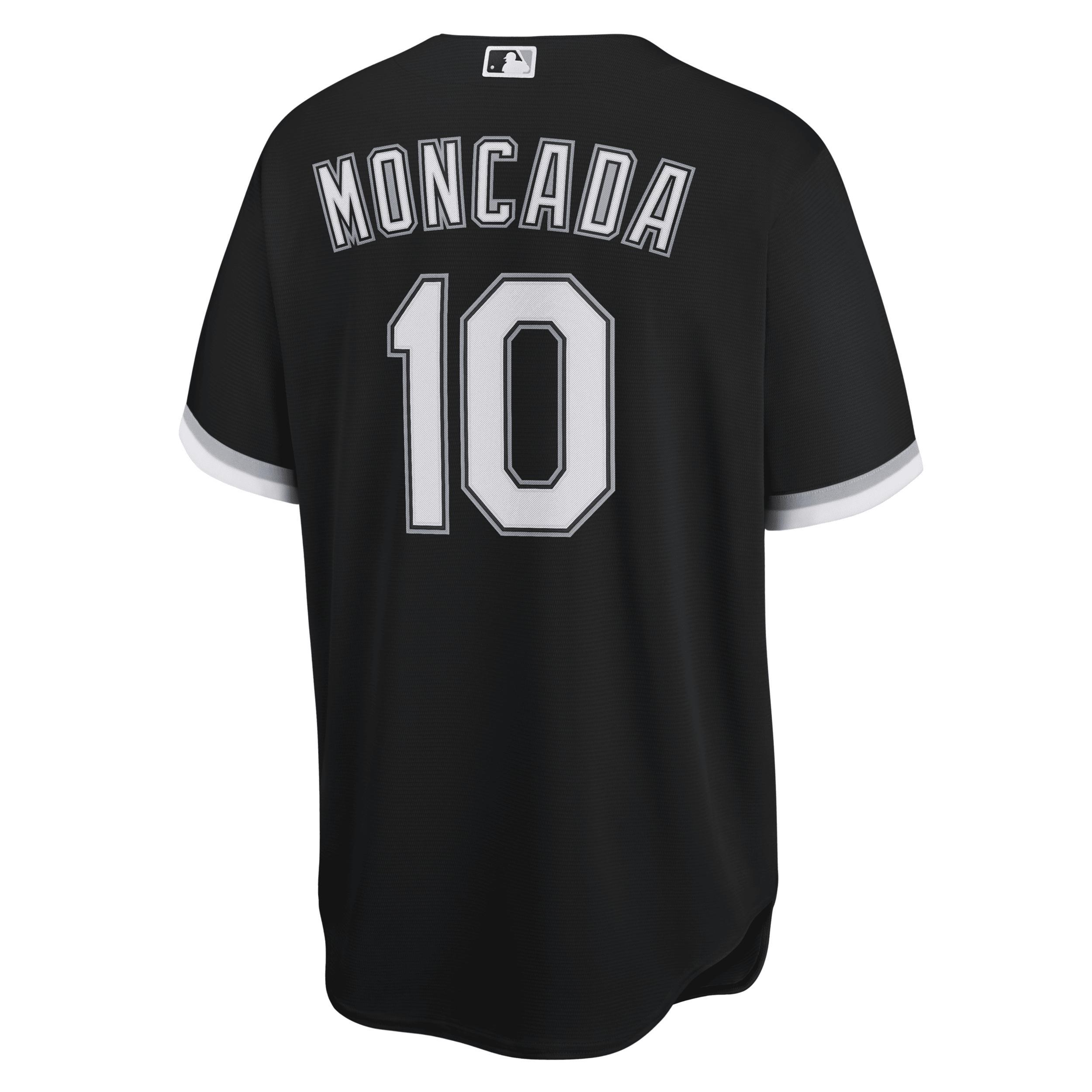 Nike Mens Yoan Moncada Chicago White Sox Official Player Replica Jersey - Black Product Image