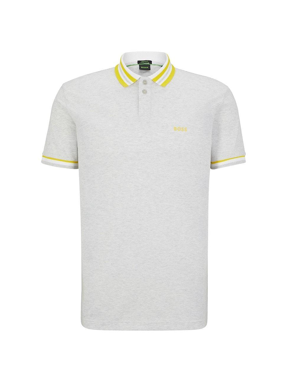 Mens Cotton-Jersey Polo Shirt With Contrast Logo Product Image