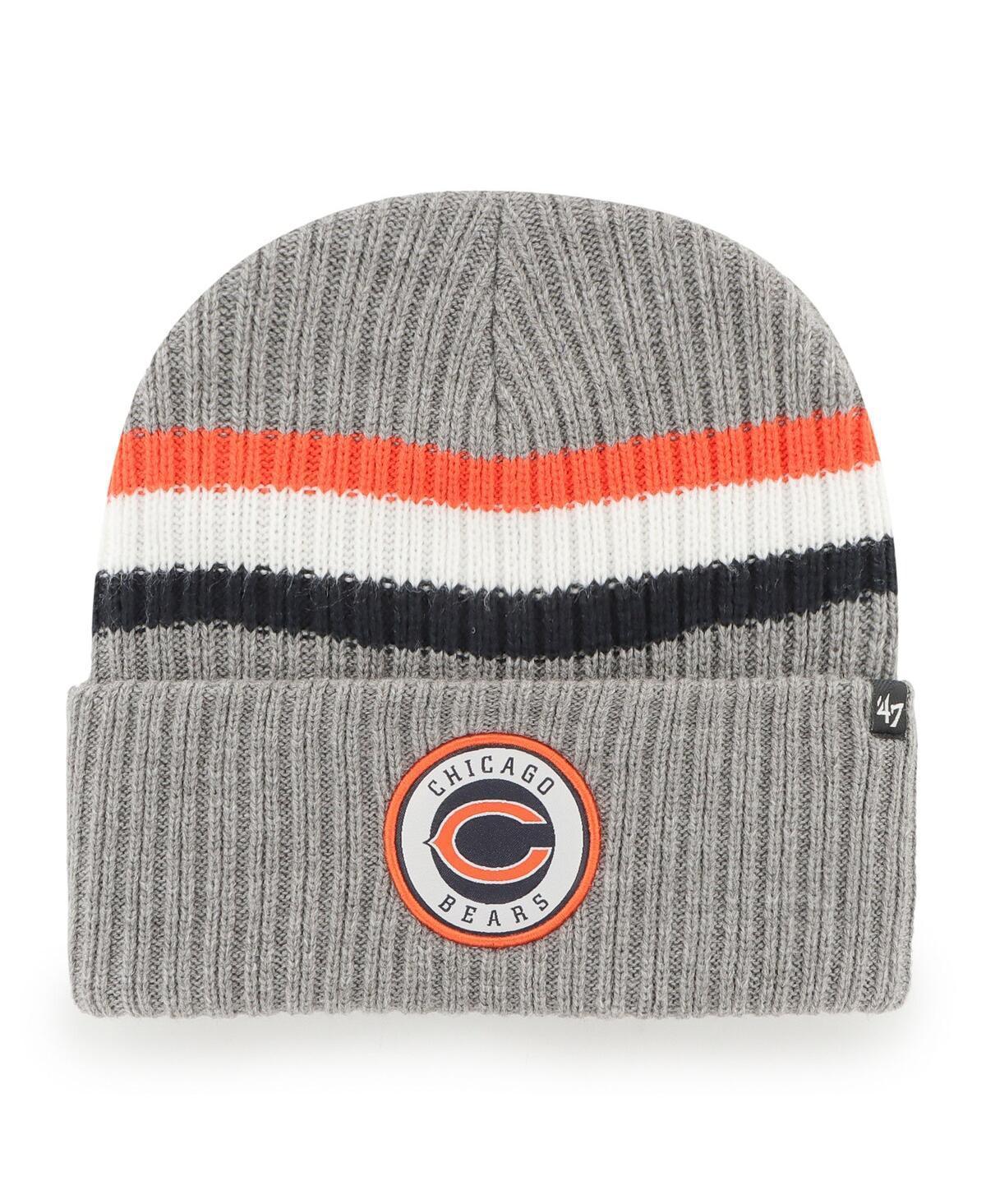 Mens 47 Brand Gray Chicago Bears Highline Cuffed Knit Hat Product Image