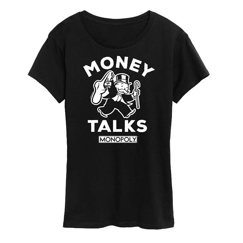 Womens Monopoly Money Talks Graphic Tee by Hasbro Product Image