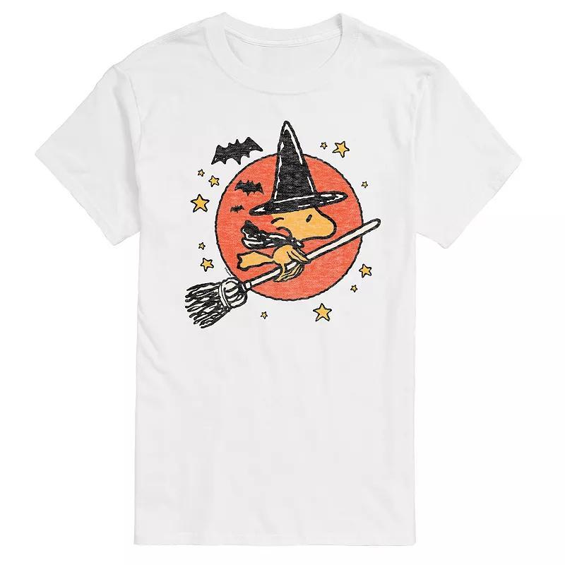 Mens Peanuts Woodstock Witch Graphic Tee Grey Gray Product Image