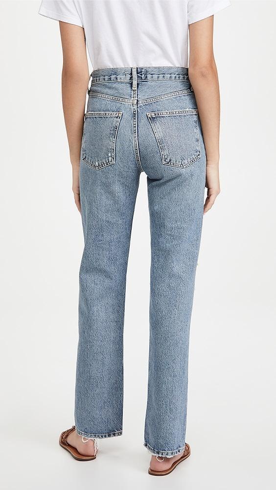 AGOLDE Lana Mid Rise Straight Jeans | Shopbop Product Image