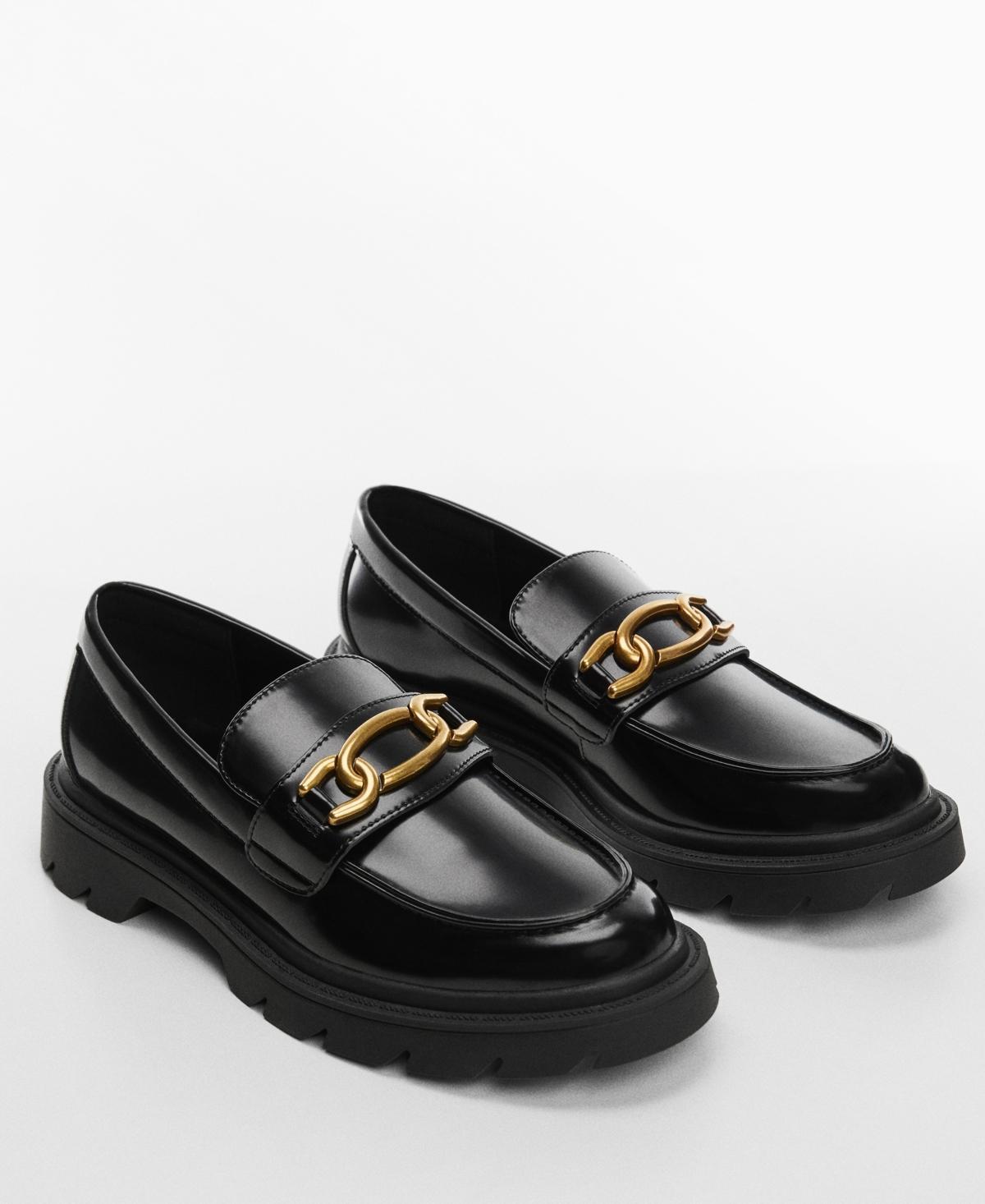 Mango Womens Chain Loafers Product Image