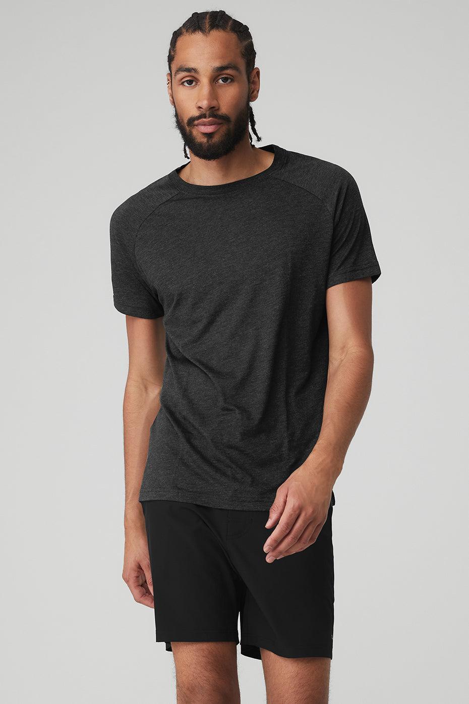 The Triumph Crew Neck Tee - Black Heather Product Image