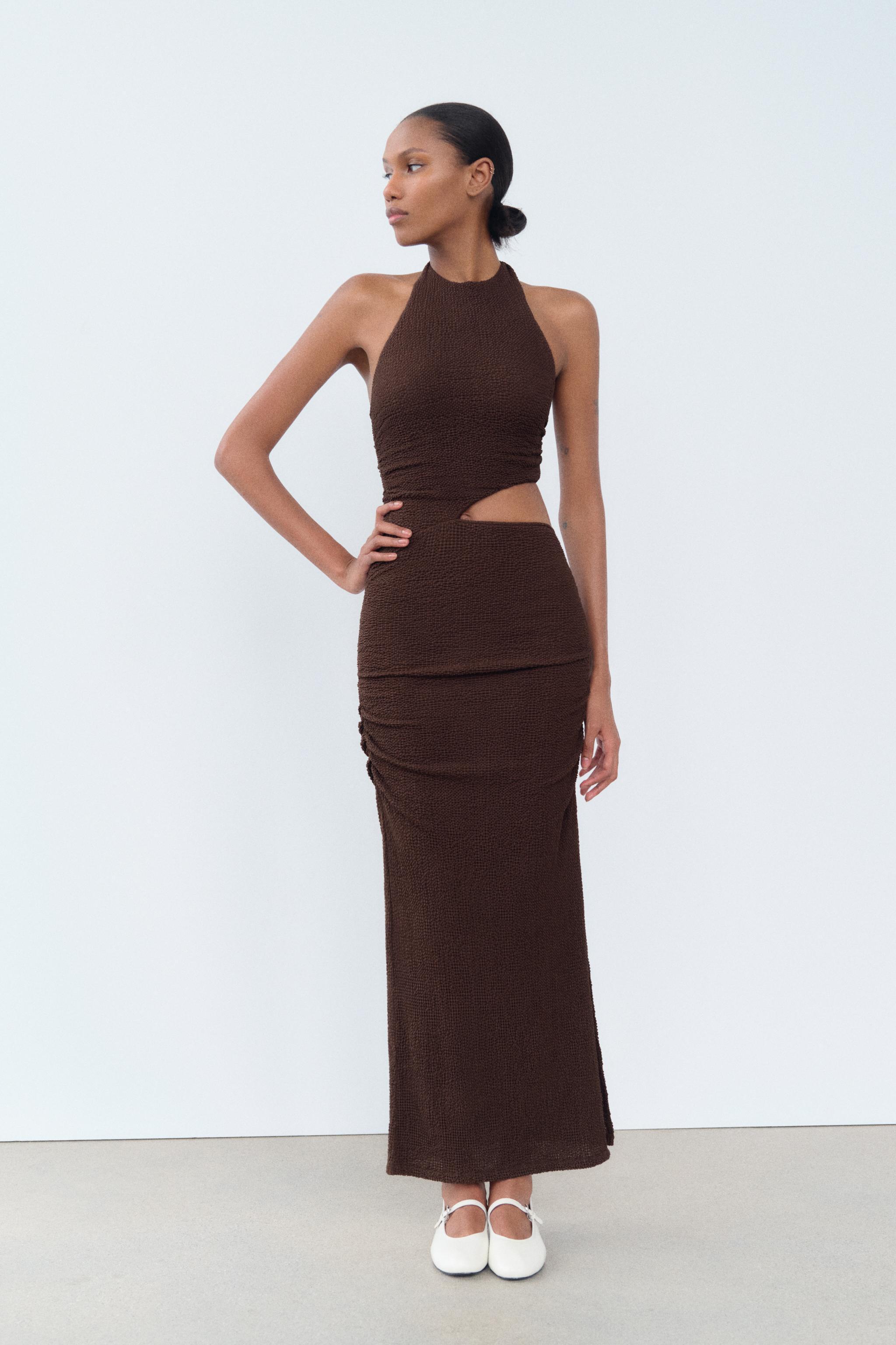 TEXTURED CUT OUT DRESS Product Image